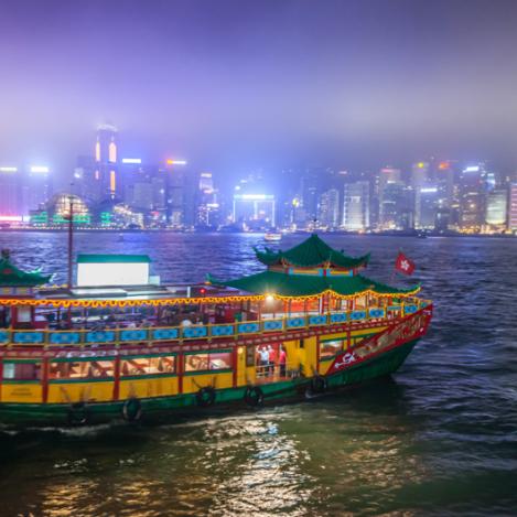 Star Ferry desde Kowloon a la isla de Hong Kong