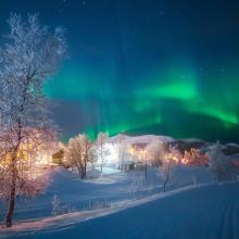 Aurora boreal, Suecia