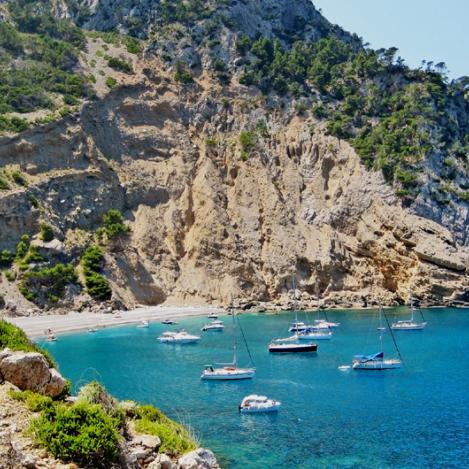 Playa de Coll Baix, Mallorca, Baleares, España