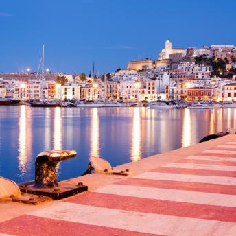 Dalt Vila y puerto, Ibiza, Islas Baleares, España