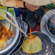 Comida callejera en Hoi An, Vietnam