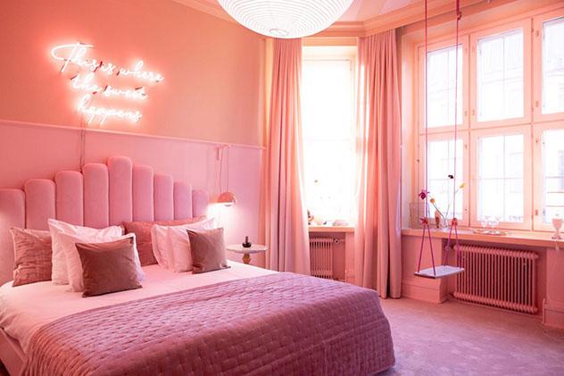 La empresa finlandesa de productos lácteos Valio y el hotel Klaus K Helsinki han creado una adorable habitación de hotel en Helsinki © Valio Jäätelöfabriikki
