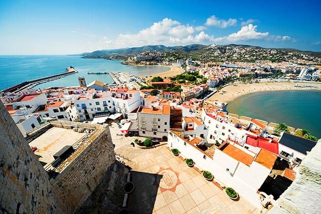 Peñíscola, pueblo de costa de Castellón, Comunidad Valenciana, España
