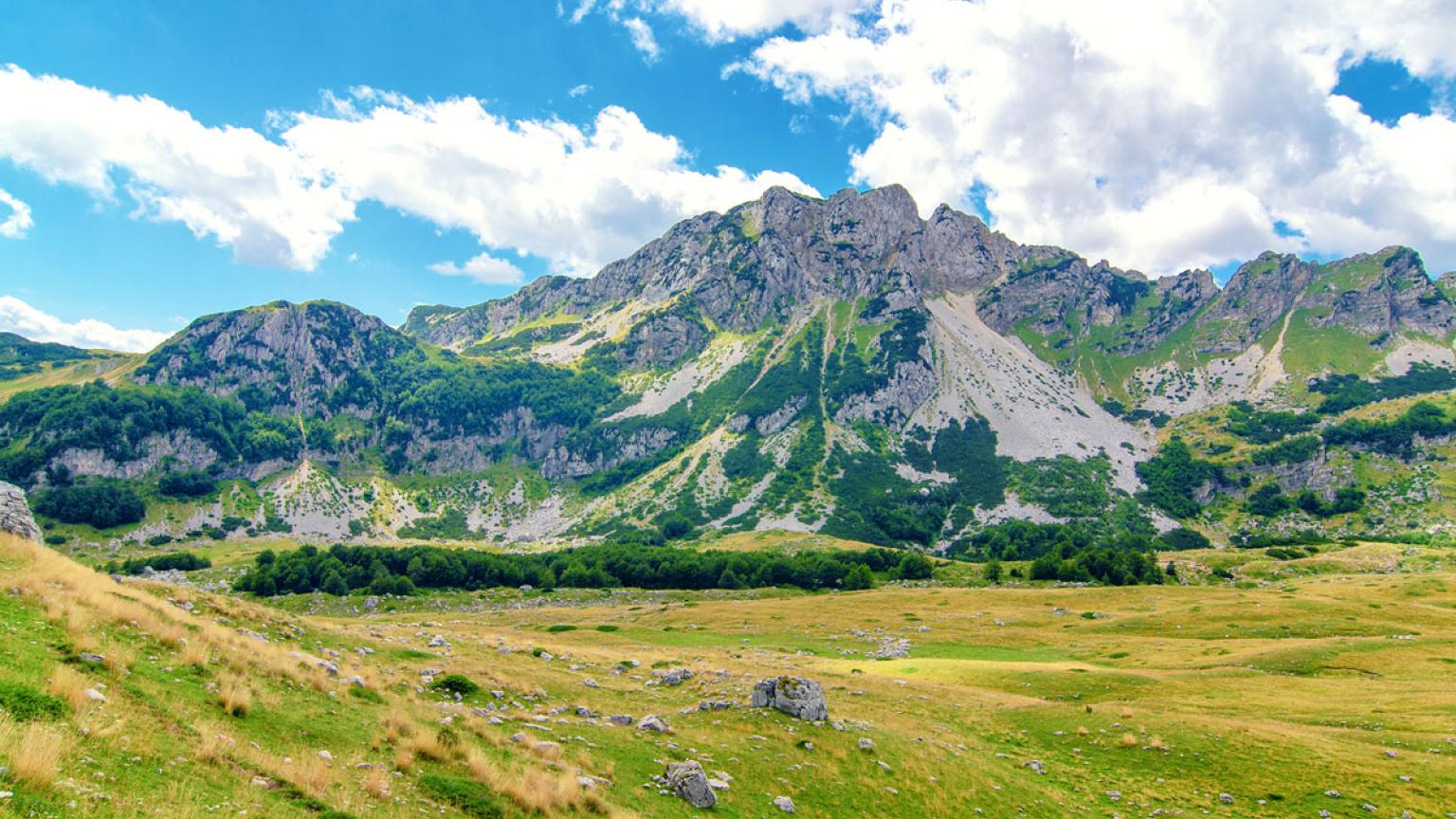 Escarpados paisajes del norte de Montenegro