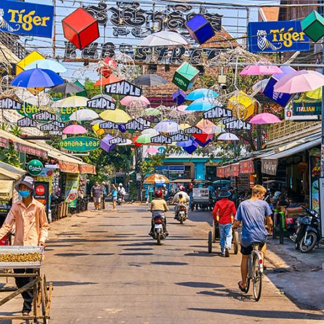 Pub Street de Siem Reap, Camboya