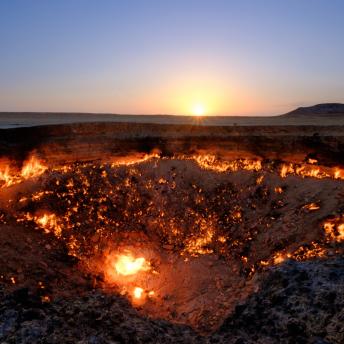 Cráteres Darvaza, Turkmenistán