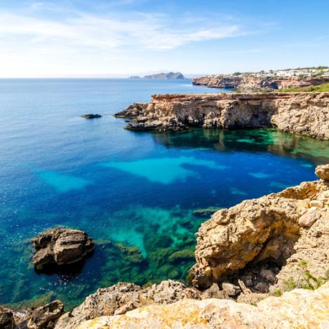 Playas del norte, Ibiza, Islas Baleares, España