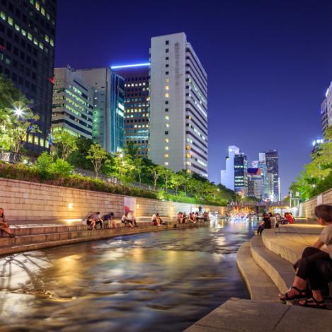 Cheonggyecheon, Seúl, Corea del Sur