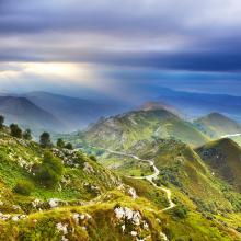 Carreteras en los Picos de Europa, Asturias, España