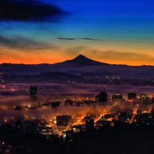 Portland al amanecer, EE UU