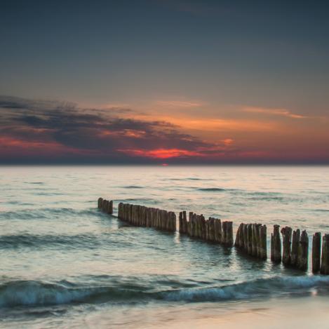Playa de Chalupy, mar Báltico, Polonia