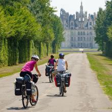 En bicicleta por Chambord, Valle del Loira, Francia