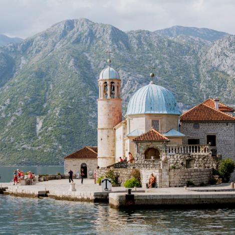 Bahía de Kotor desde la carretera Kotor-Lovćen, Montenegro