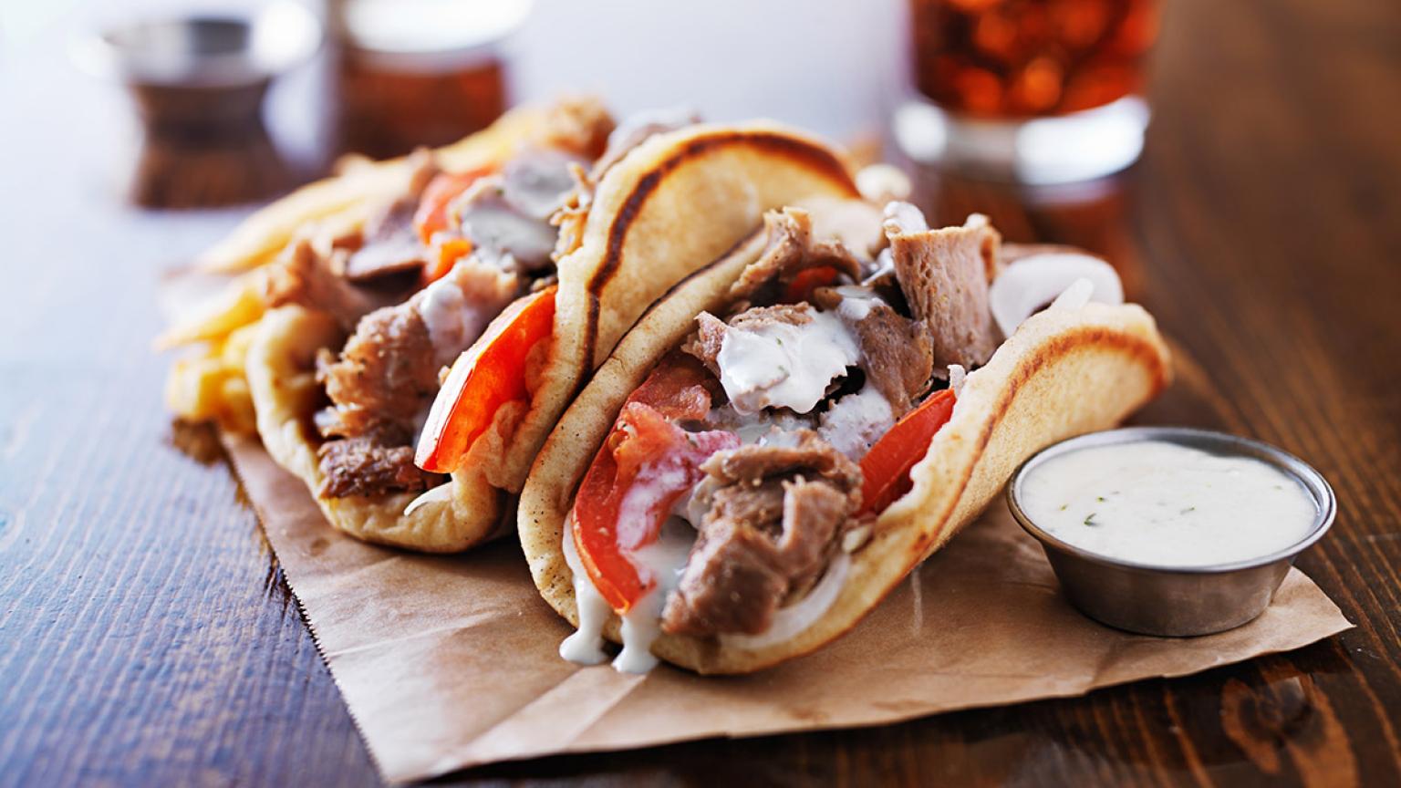 Gastronomía de Grecia: gyros