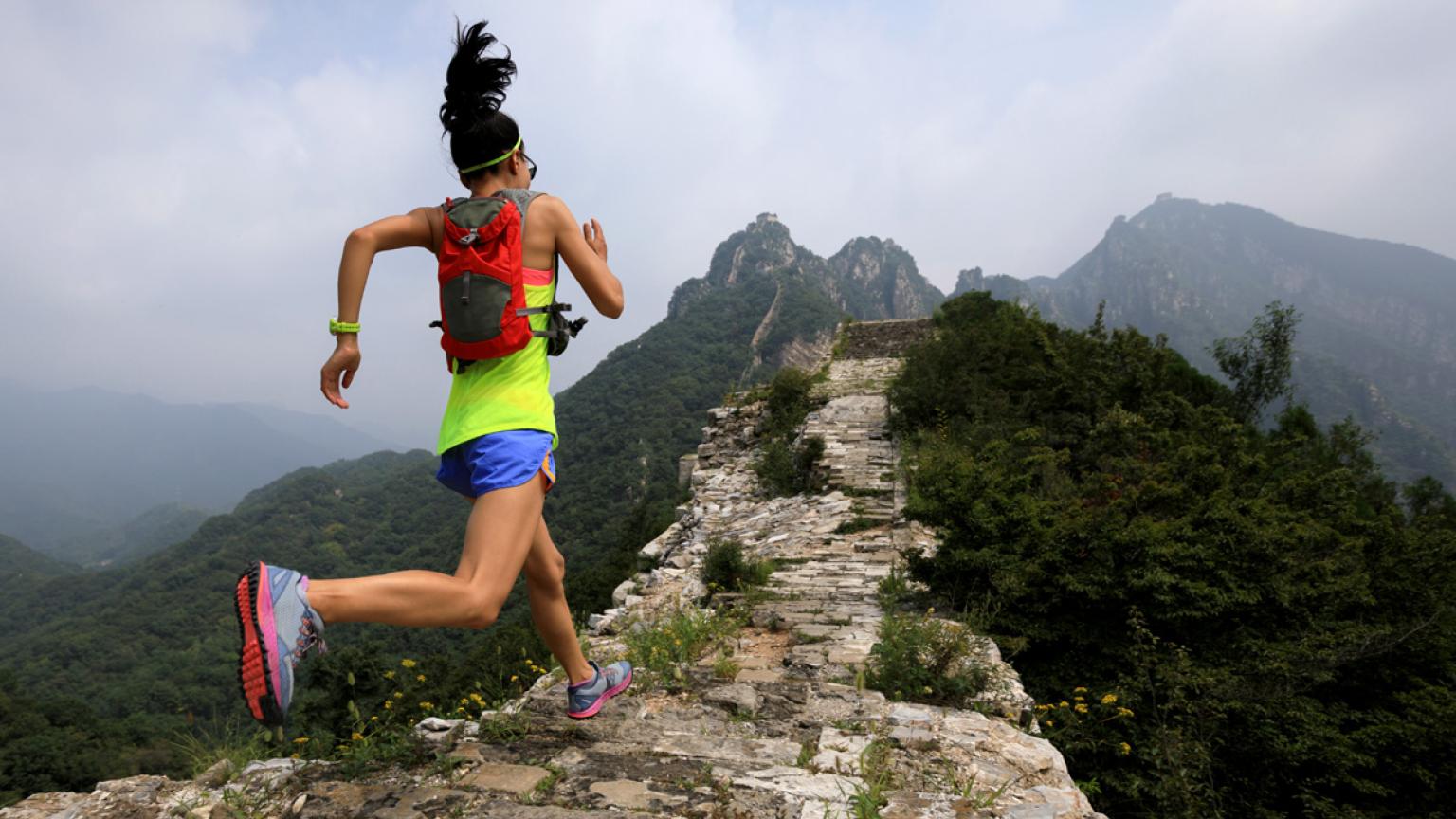 Carrera en la Gran Muralla, China