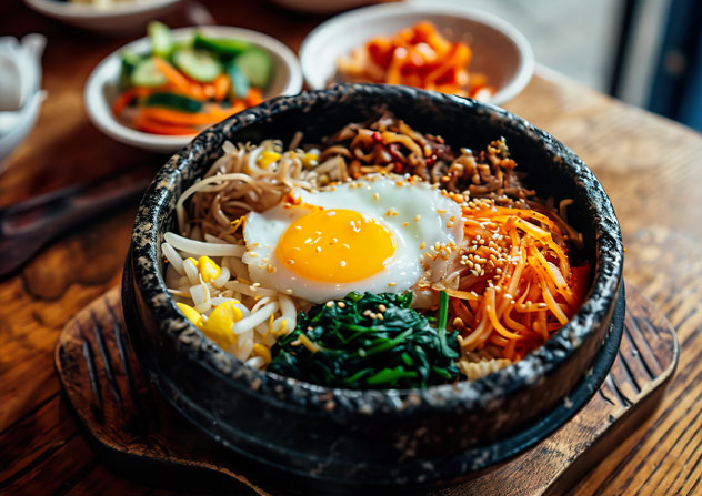 Plato de bibimbap. © Metamore Studio/Shutterstock