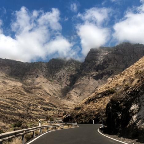 Escarpado interior de Gran Canaria, Canarias, España