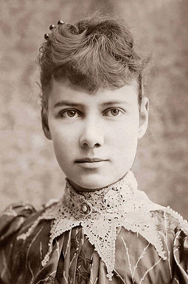 Fotografía de Nellie Bly, seudónimo de Elizabeth Cochrane Seaman, c. 1890