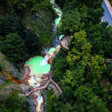 El llamado Mavi Göl (lago Azul) de Giresun.