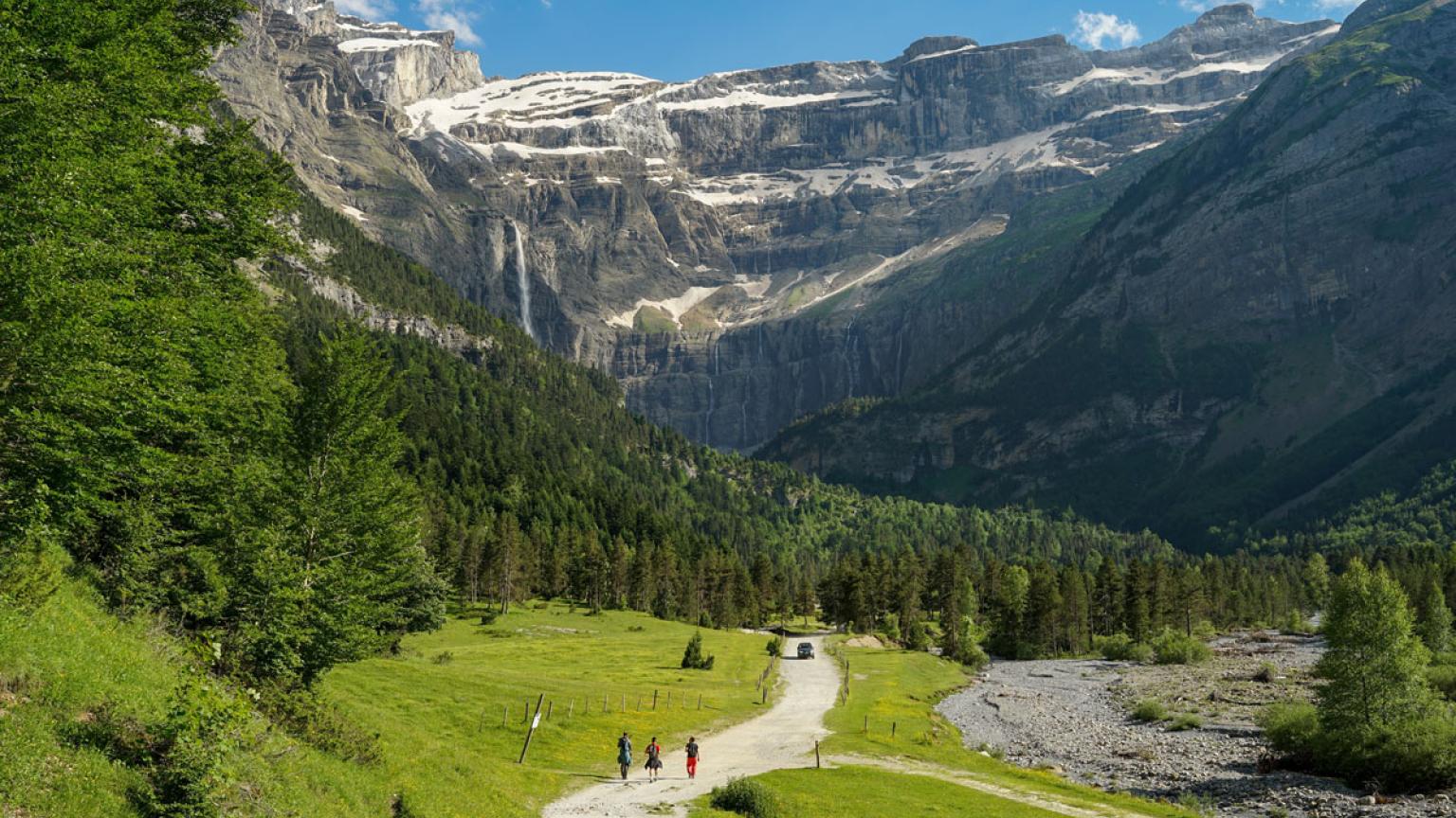 Sendero al circo de Gavarnie. 