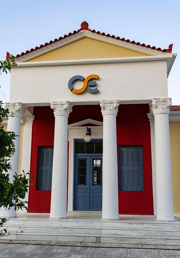 Tren de Grecia: estación de tren de Olympia
