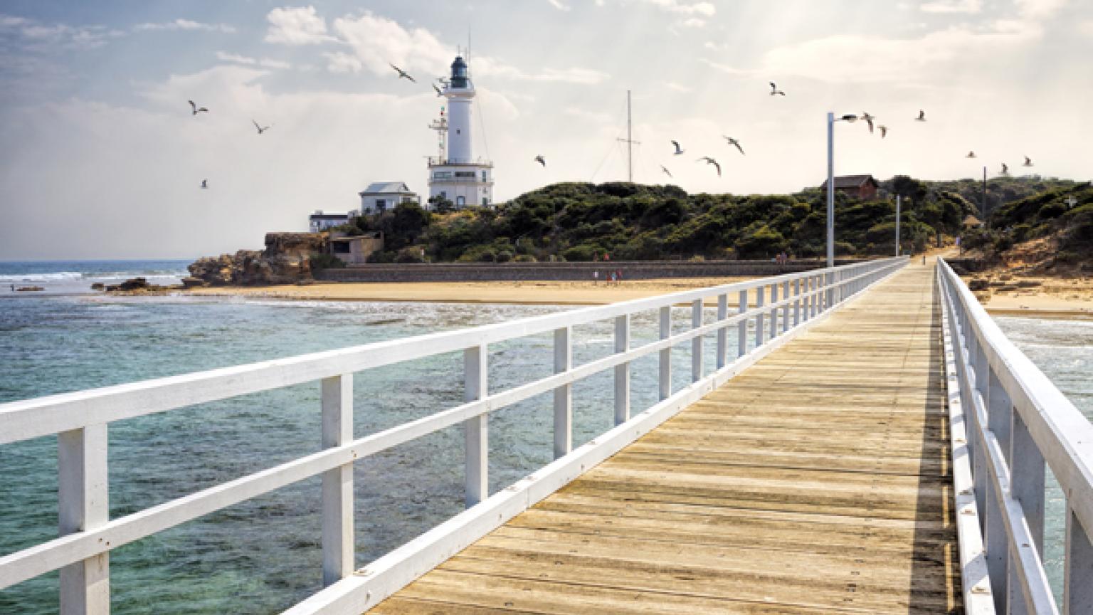 Faro de Point Lonsdale, Península de Bellarine, Australia