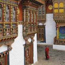 Viajar a Bután: templo de Punakha