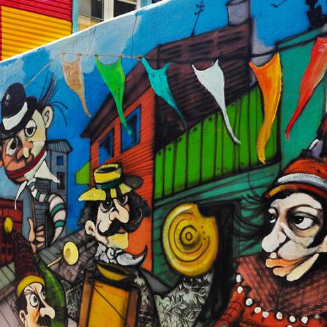 Arte callejero en Buenos Aires, Argentina