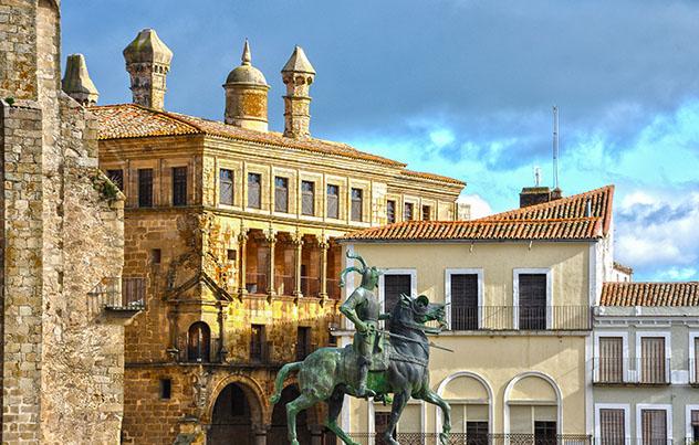 Trujillo, Cáceres, pueblo del interior de Extremadura, España