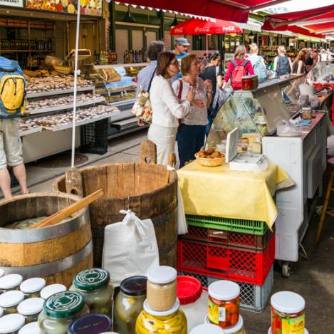 El Naschmarkt de Viena, Austria