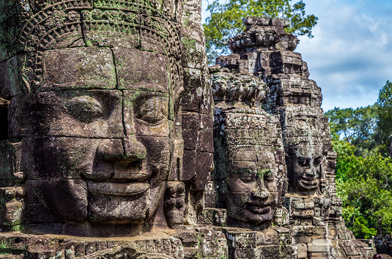 Bayon, Templos de Angkor, Siem Reap, Camboya