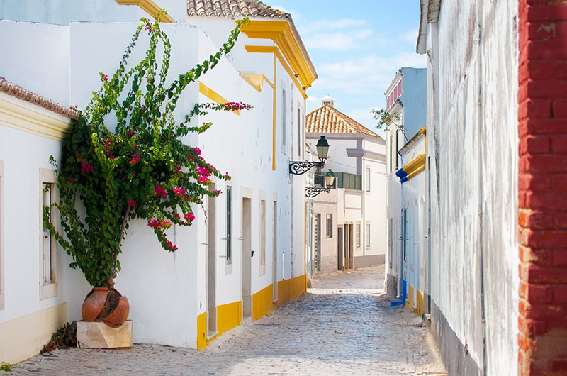 Calles de Faro, Algarve, Portugal