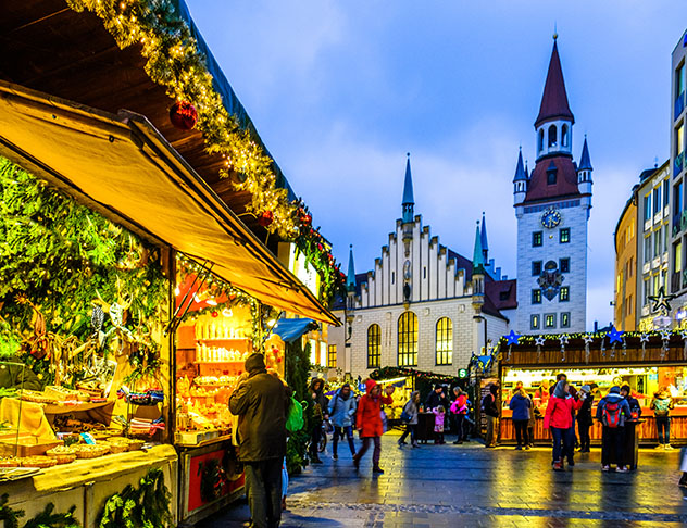 Mercado navideño de Múnic, Baviera, Alemania © FooTToo / Shutterstock
