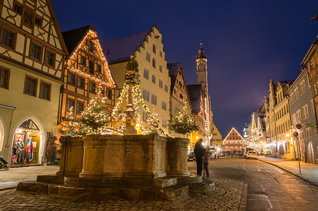 Navidad en Rothenburg ob der Tauber, Baviera, Alemania © Asvolas / Shutterstock