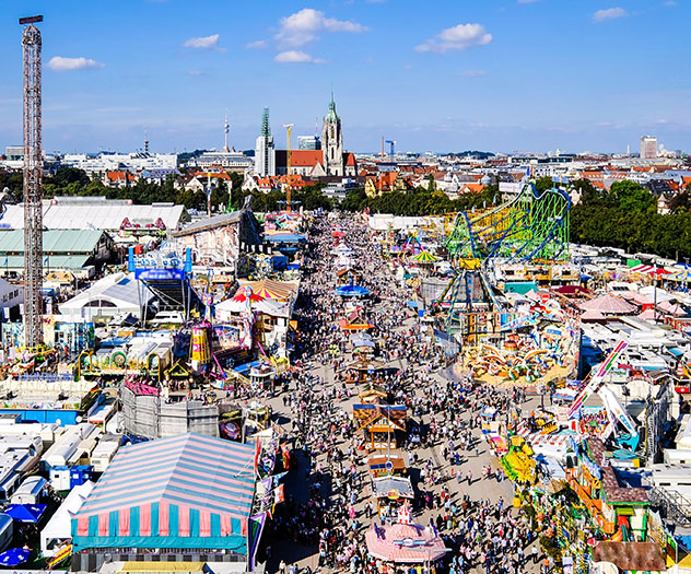 La Oktoberfest en Múnich: el recinto