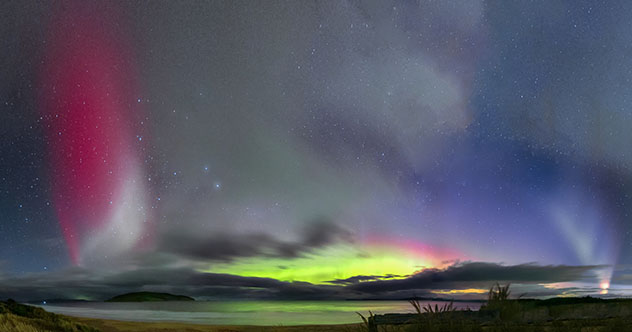 Aurora austral en Australia, Tasmania