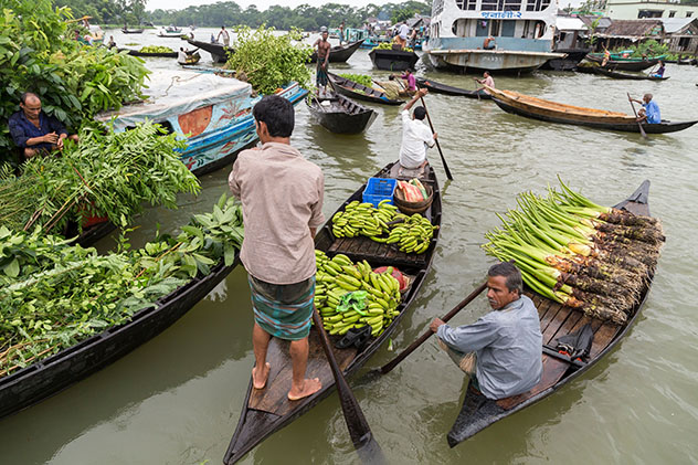 Bangladés, joyas ocultas: mercado flotante de Barisal