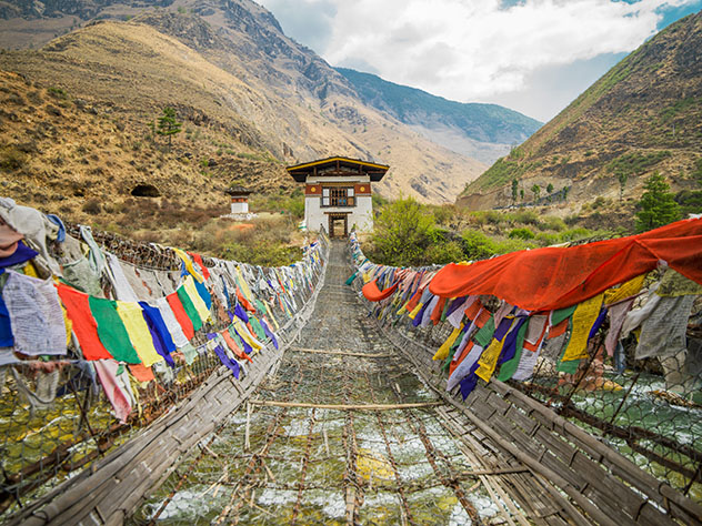 Viajar a Bután: puente Tachog Lhakhang