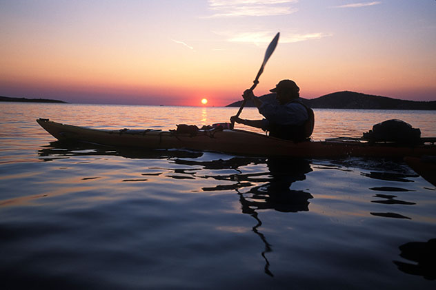 Puesta de sol en Dubrovnik: desde el agua en kayak