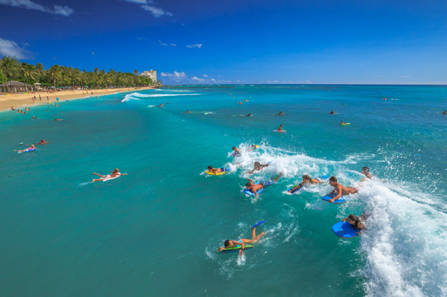 Playa de Waikiki, Honolulu, Hawái, EE UU © Benny Marty / Shutterstock