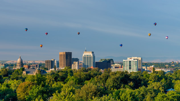 Festival de globos aerostáticos en Boise, Idaho, EE UU © Charles Knowles / Shutterstock