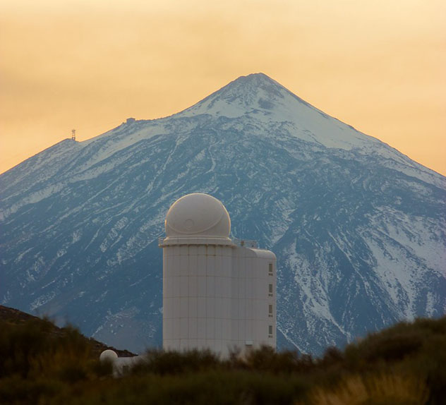 Astronomía en acción en España: Observatorio del Teide, Tenerife, Canarias, España