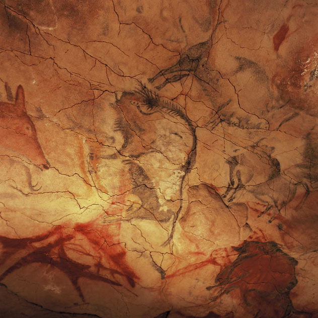 Pintura rupestre, cuevas de Altamira, Cantabria, España © UNESCO