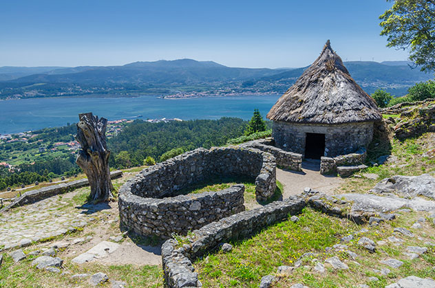 Castro de Santa Trega, A Guarda, paisaje de la ruta por la costa de Galicia