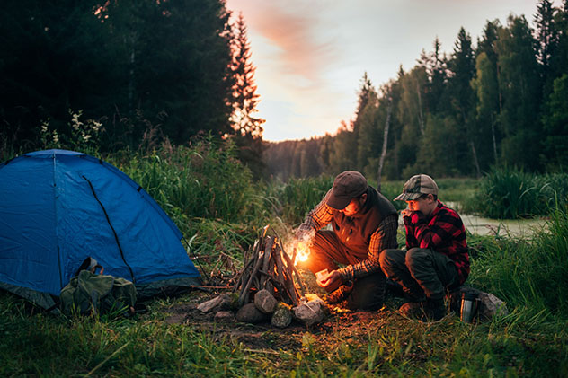 Ir de ‘camping’ es una forma de conectar con los seres queridos