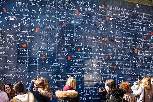 Le mur des je t'aime, París, Francia