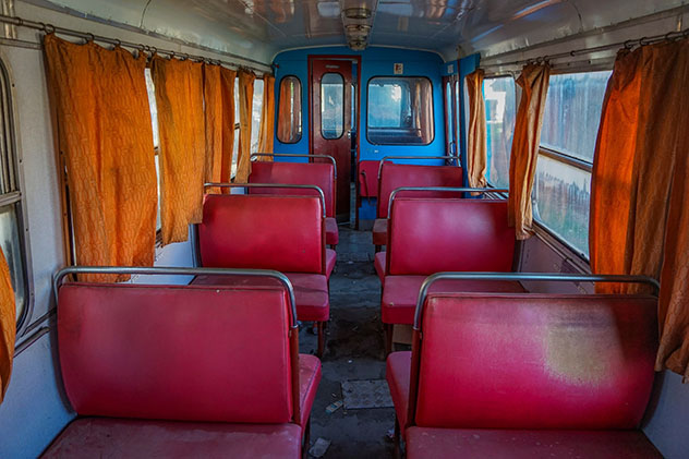 Tren de Grecia: el antiguo vagón del Odontotos