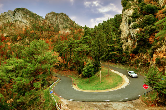 Carretera por Berga, capital de Berguedà. © Inmedia