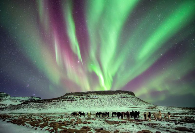 Aurora boreal en Staðastaður, Islandia © Conor MacNeill / Lonely Planet