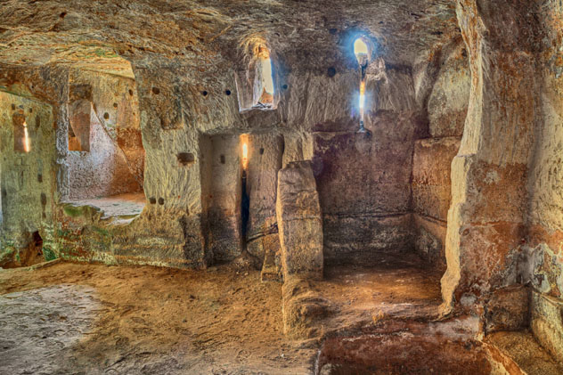 La vida en las cuevas de Matera era muy básica, Basilicata, Italia © ermess / Shutterstock